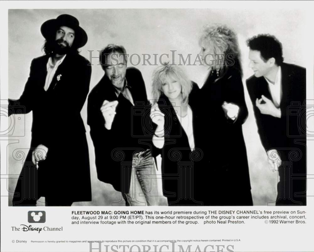 1992 Press Photo Fleetwood Mac, Music Group - hpp42996- Historic Images