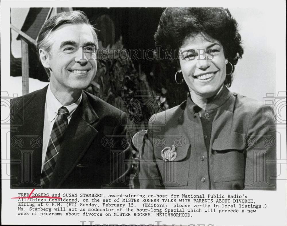 Press Photo Scene from &quot;Mister Rogers Talks With Parents About Divorce&quot;- Historic Images