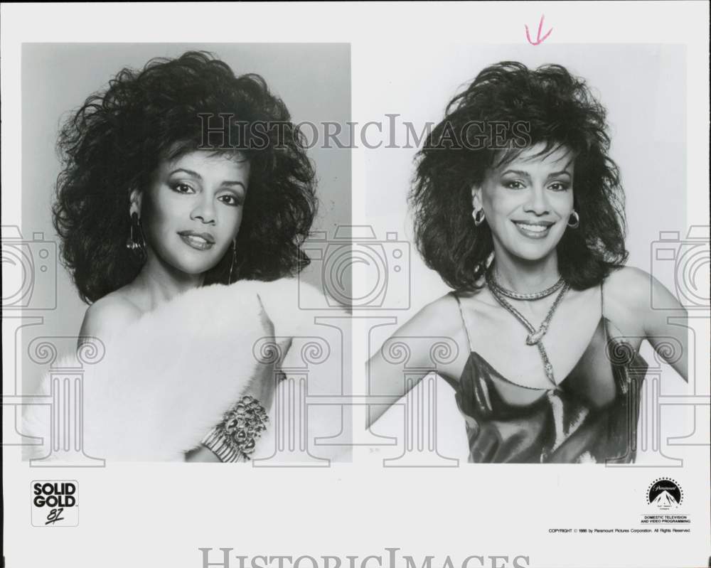 1986 Press Photo Marilyn McCoo, &quot;Solid Gold &#39;87&quot; Host - hpp43056- Historic Images