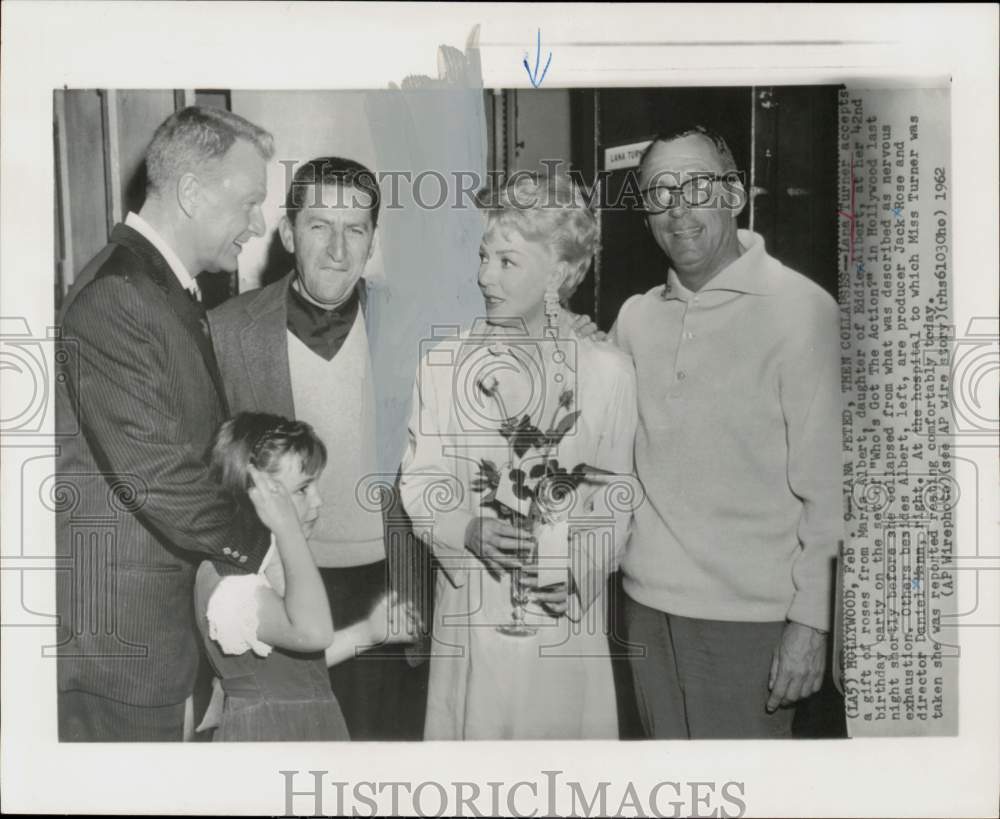 1962 Press Photo Actress Lana Turner on "Who's Got The Action?" Set - hpp43091- Historic Images