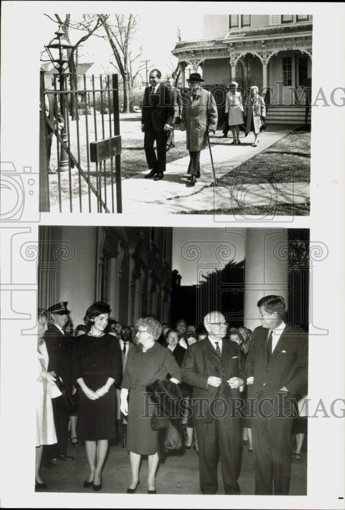 1984 Press Photo Presidents Richard Nixon, Harry Truman, John F. Kennedy &amp; Wives- Historic Images