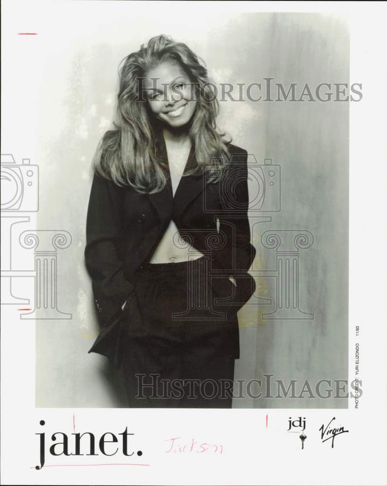 1993 Press Photo Singer Janet Jackson - hpp43819- Historic Images