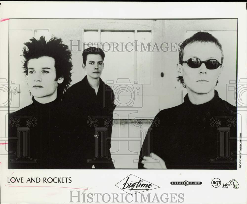 1989 Press Photo Love and Rockets, Music Group - hpp44522- Historic Images