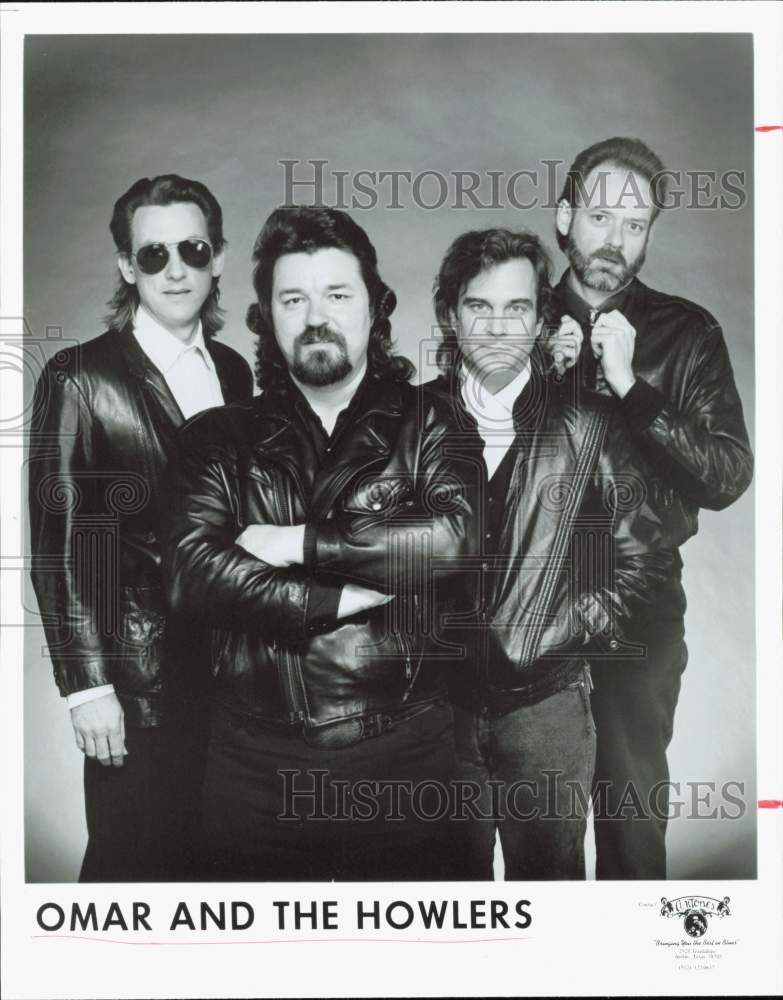 1990 Press Photo Omar and the Howlers, Music Group - hpp45356- Historic Images