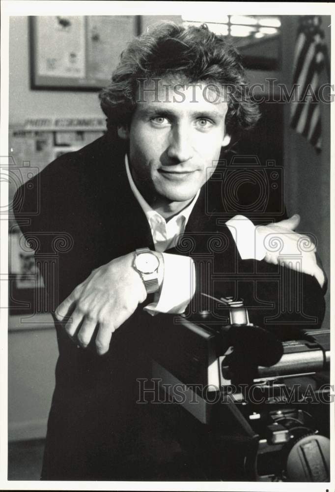 1988 Press Photo Actor Sam Robards on &quot;TV 101&quot; - hpp45487- Historic Images