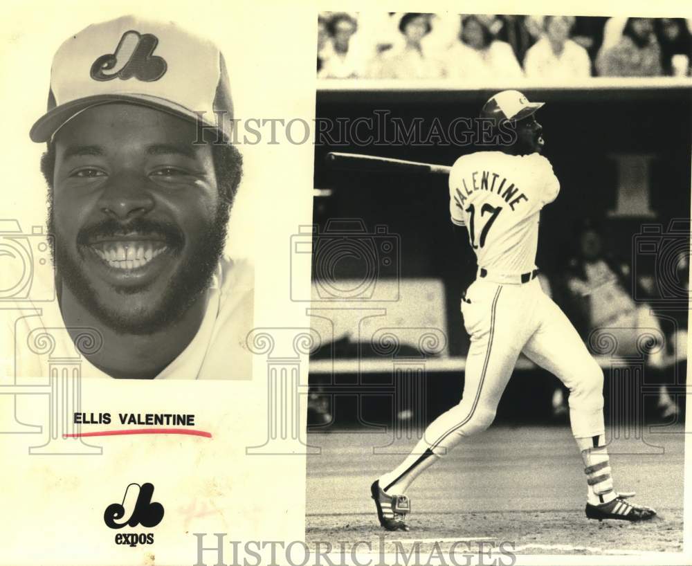 1979 Press Photo Expos baseball player Ellis Valentine - hps00982- Historic Images