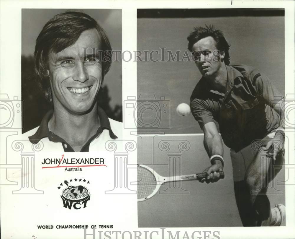 Press Photo WCT tennis star John Alexander of Australia. - hps01190- Historic Images