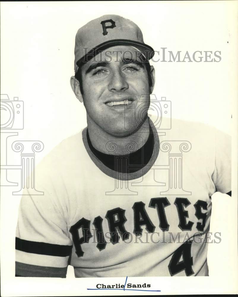 1971 Press Photo Charlie Sands, baseball player for the Pirates. - hps01727- Historic Images