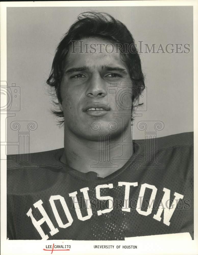 1974 Press Photo University of Houston football player Lee Canalito. - hps02255- Historic Images