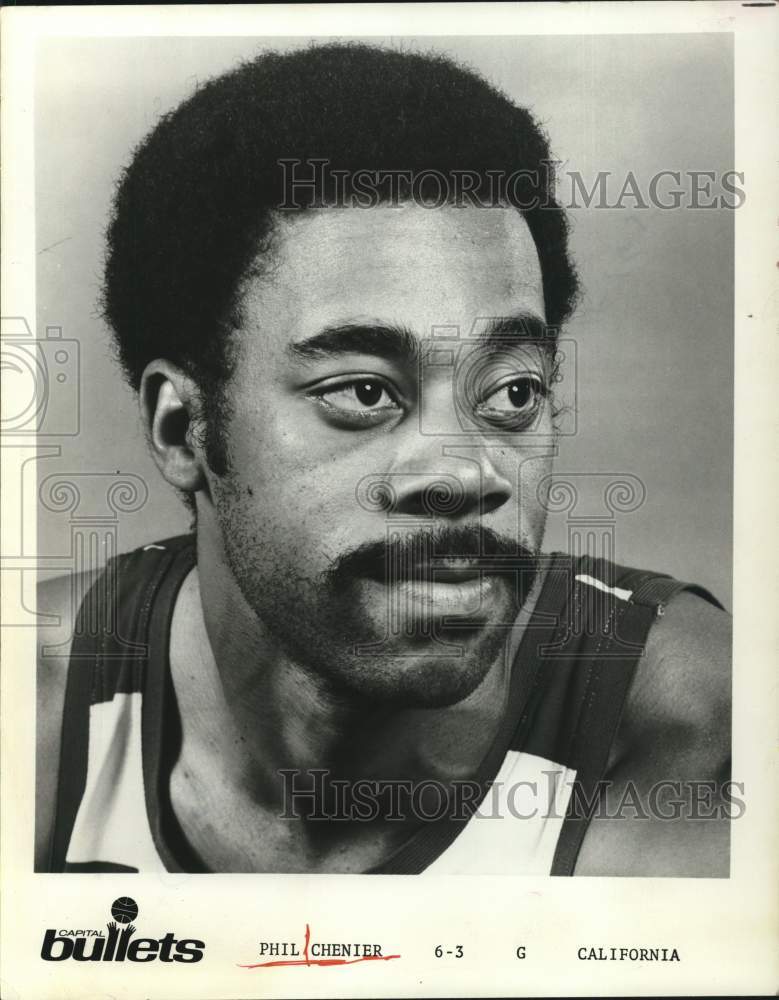 1974 Press Photo Capital Bullets basketball player Phil Chenier. - hps02534- Historic Images