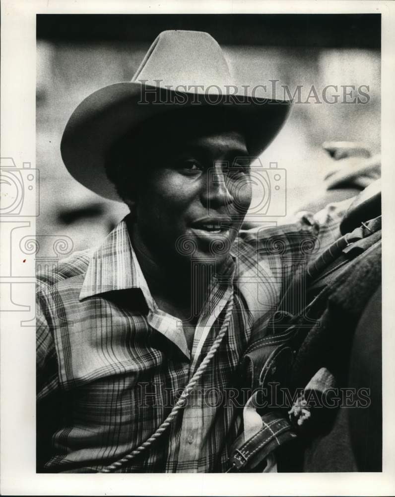 1978 Press Photo Sylvester Mayfield, rodeo calf roper - hps05924- Historic Images