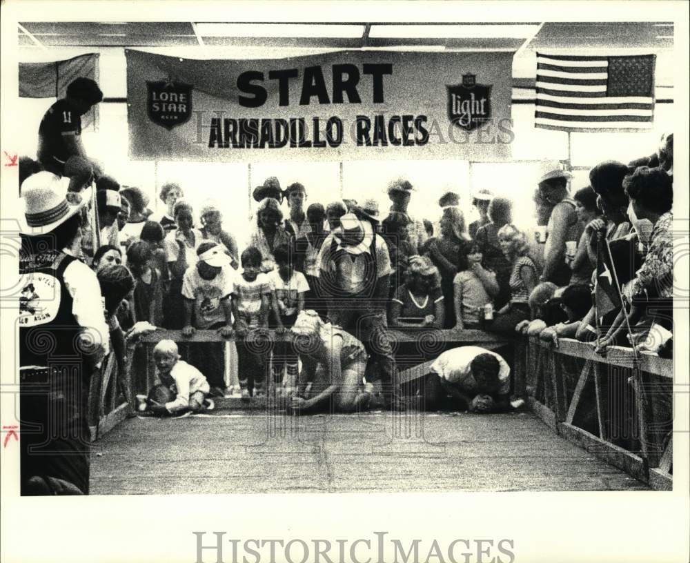 1980 Press Photo Armadillos at Armadillo Races - hps07549- Historic Images