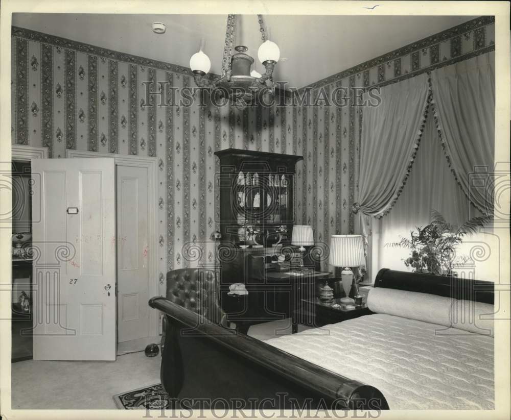 1965 Press Photo Lincoln Bedroom in the Blair House, Washington, D.C.- Historic Images