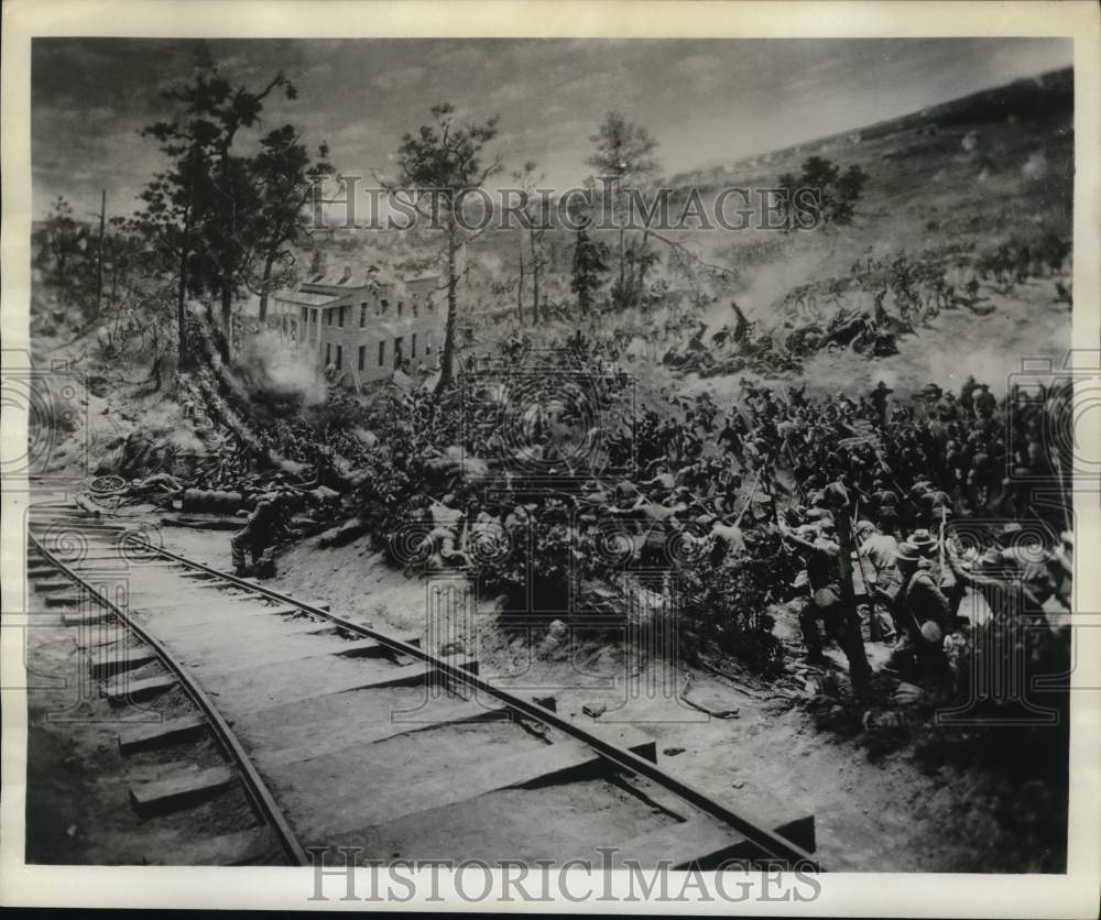 1964 Press Photo &quot;Cyclorama&quot; Giant Painting of The Battle of Atlanta - hps08301- Historic Images