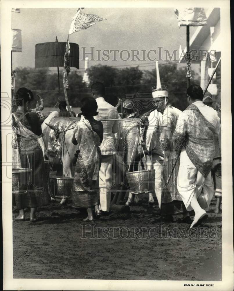 1964 Press Photo Festival Participants in Bangkok, Thailand - hps08430- Historic Images