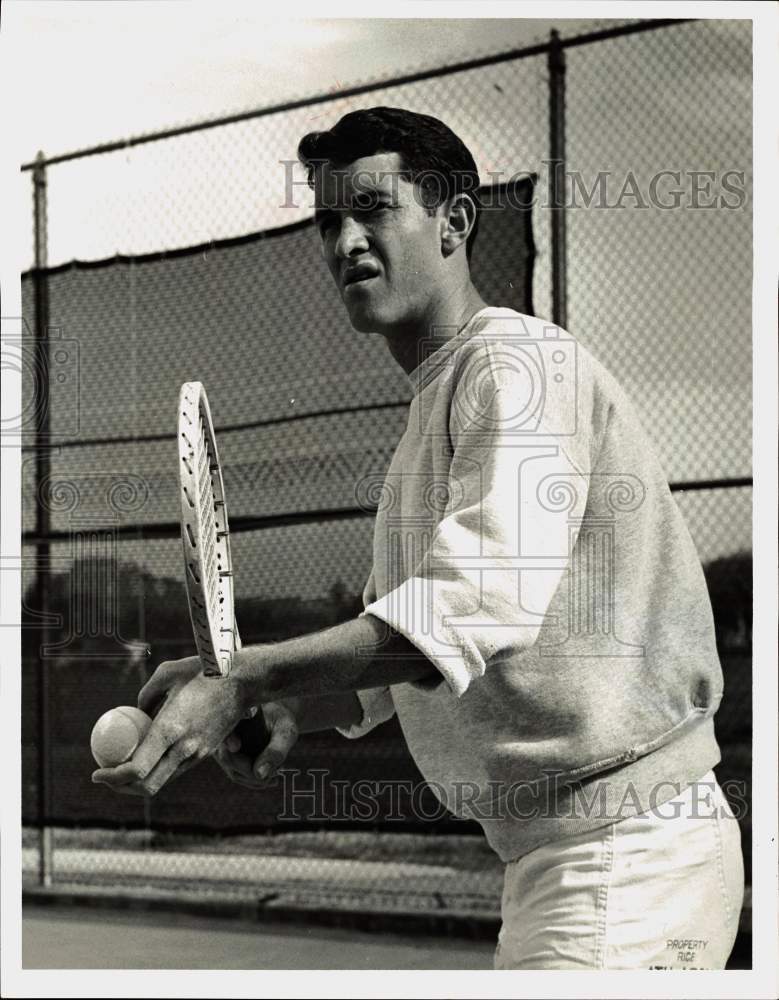 1966 Press Photo Ed Turville, tennis player for Rice University - hps08846- Historic Images