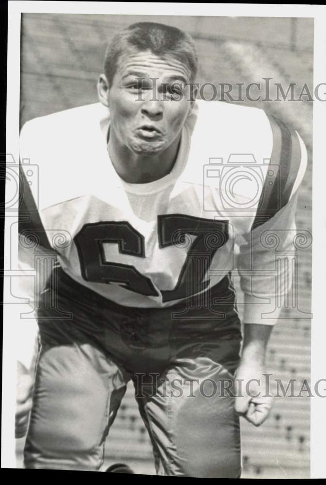 1957 Press Photo Football Player Bobby Loueless - hps09733- Historic Images