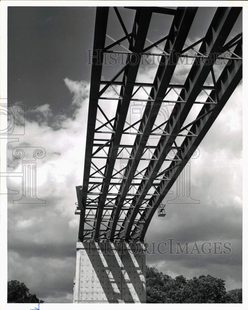 1964 Press Photo Construction of Bridge in Fort Bend, Texas - hps10120- Historic Images