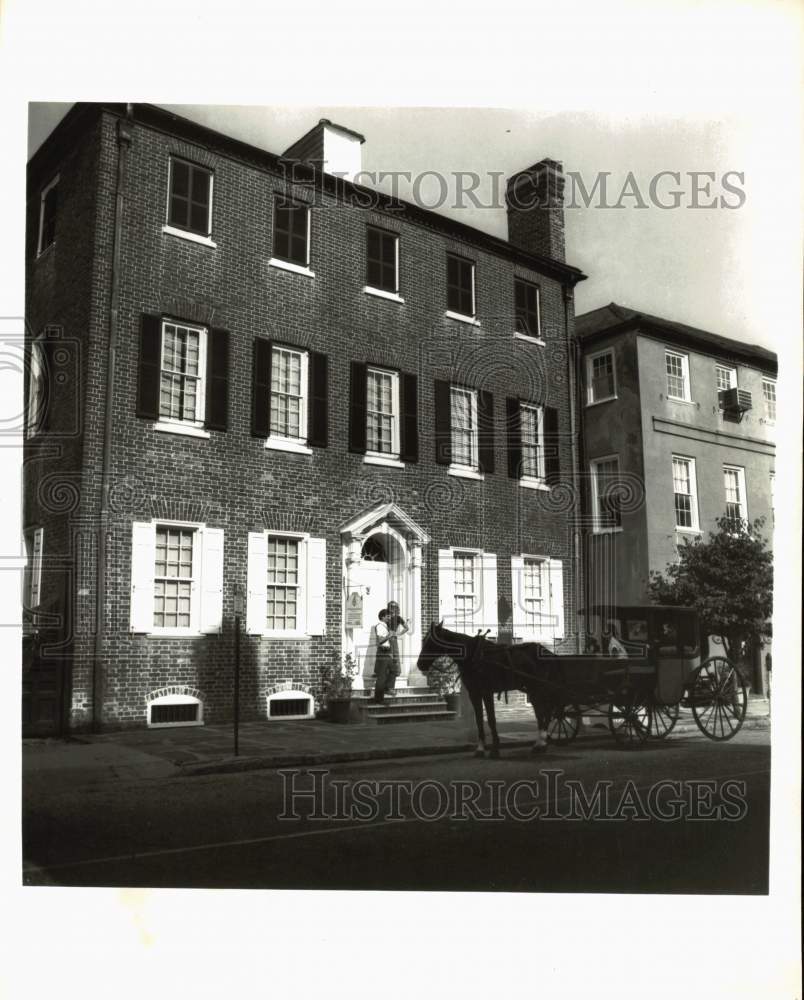 Press Photo Heyward-Washington House located in Charleston, South Carolina- Historic Images