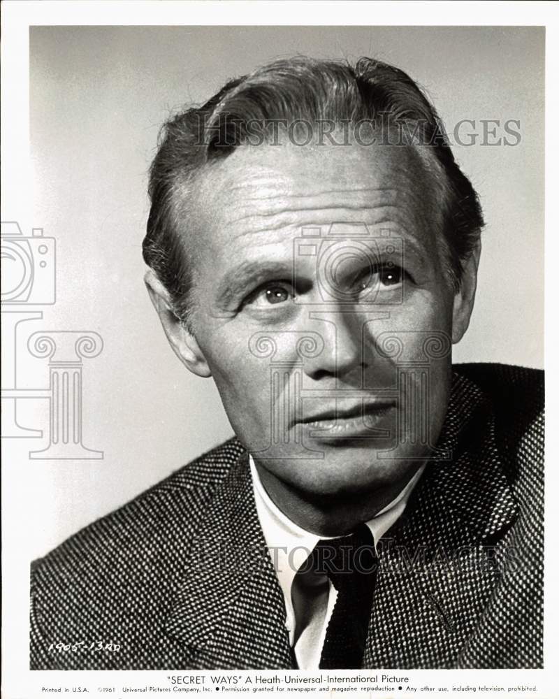 1963 Press Photo Actor Richard Widmark in "The Secret Ways" - hps10483- Historic Images