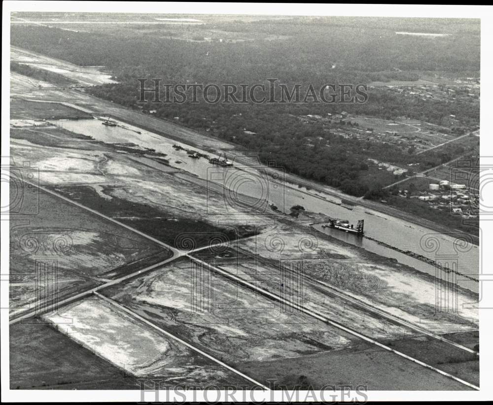 1973 Press Photo Ground area prepared for Bayport, Texas Industrial Development- Historic Images