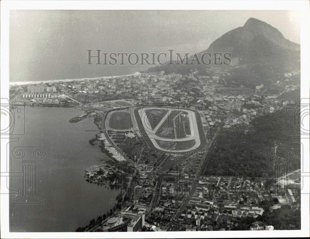 1964 Press Photo Rio de Janeiro, Brazil, viewed from Corcovado Hill - hps11516- Historic Images