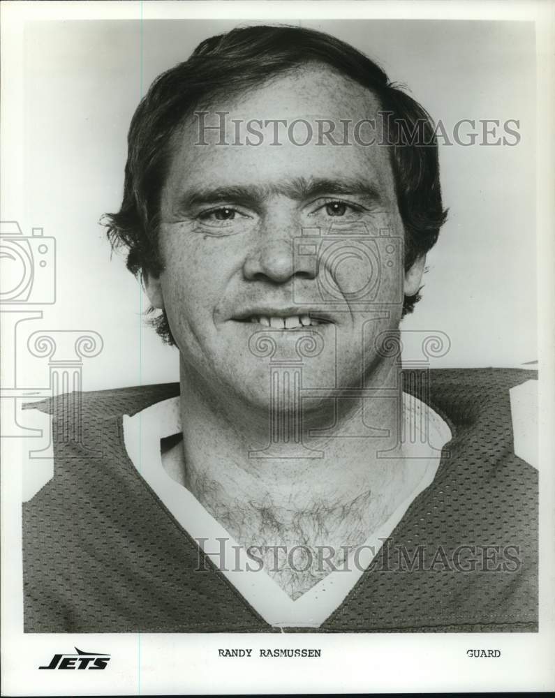 Press Photo New York Jets Football Guard Randy Rasmussen - hps11650- Historic Images