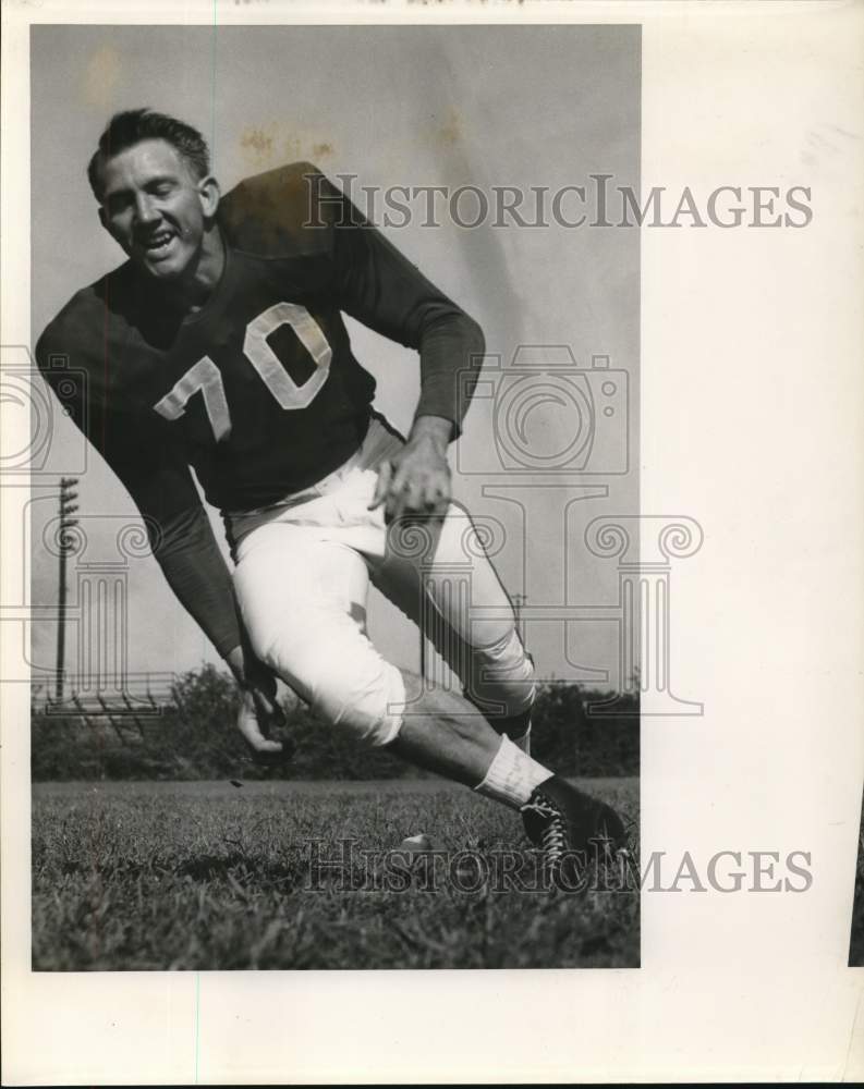 1959 Press Photo James Ray Smith, #70, football player. - hps11761- Historic Images