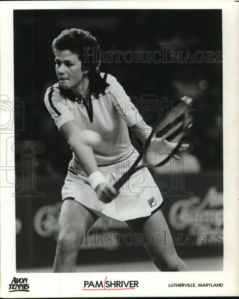 1982 Press Photo Pam Shriver of Maryland at Avon Tennis tournament - hps11897- Historic Images