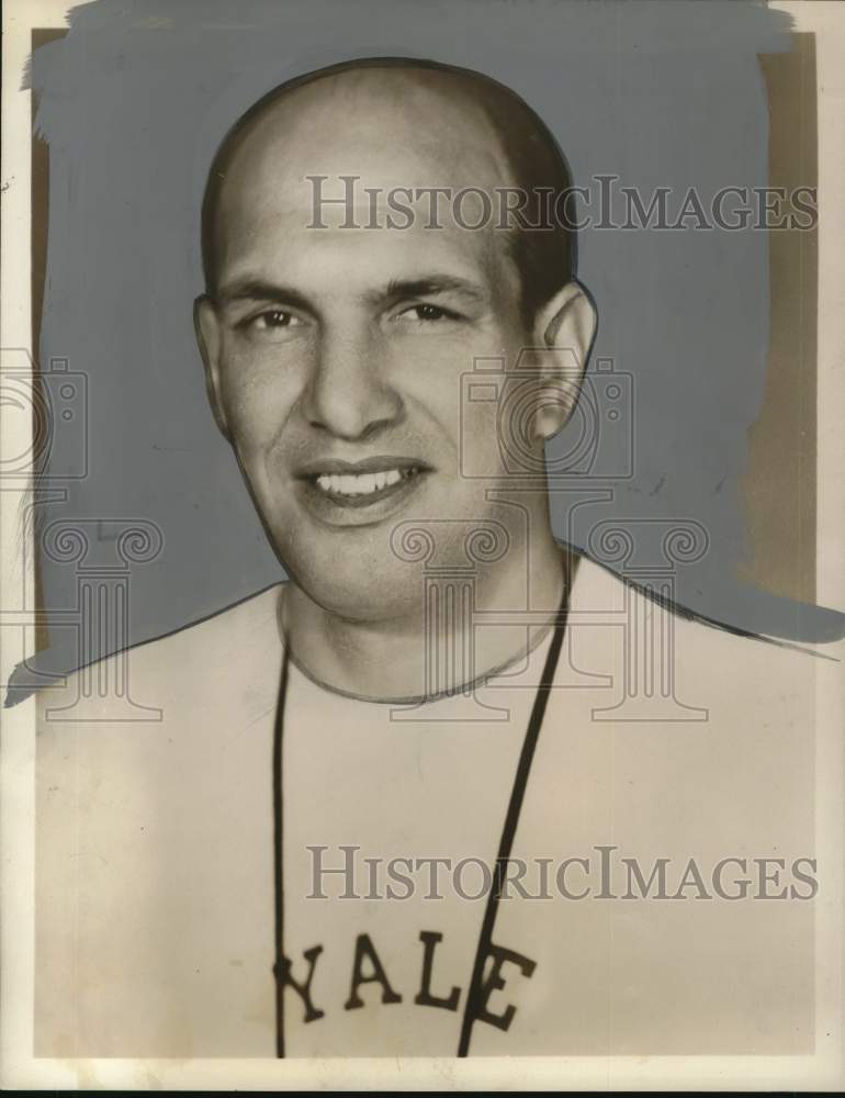 1958 Press Photo Yale football coach Jordan Olivar - hps11910- Historic Images