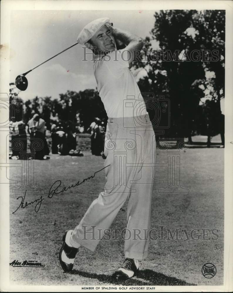 1958 Press Photo Golfer Henry Ransom, Member of Spalding Golf Advisory Staff- Historic Images