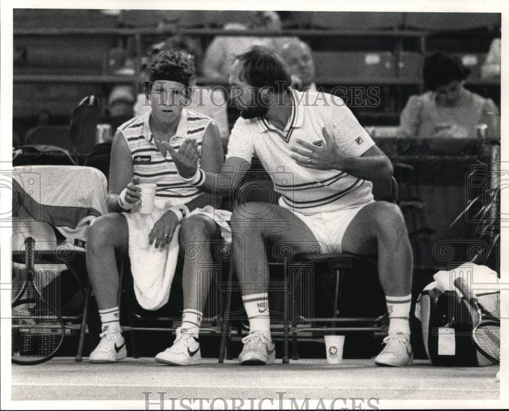 1983 Press Photo JoAnne Russell and Sherwood Stewart, Tennis Players - hps12869- Historic Images