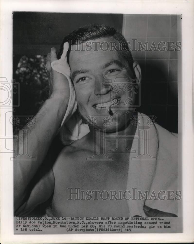 1957 Press Photo Billy Joe Patton, National Open Golfer in Toledo, Ohio- Historic Images