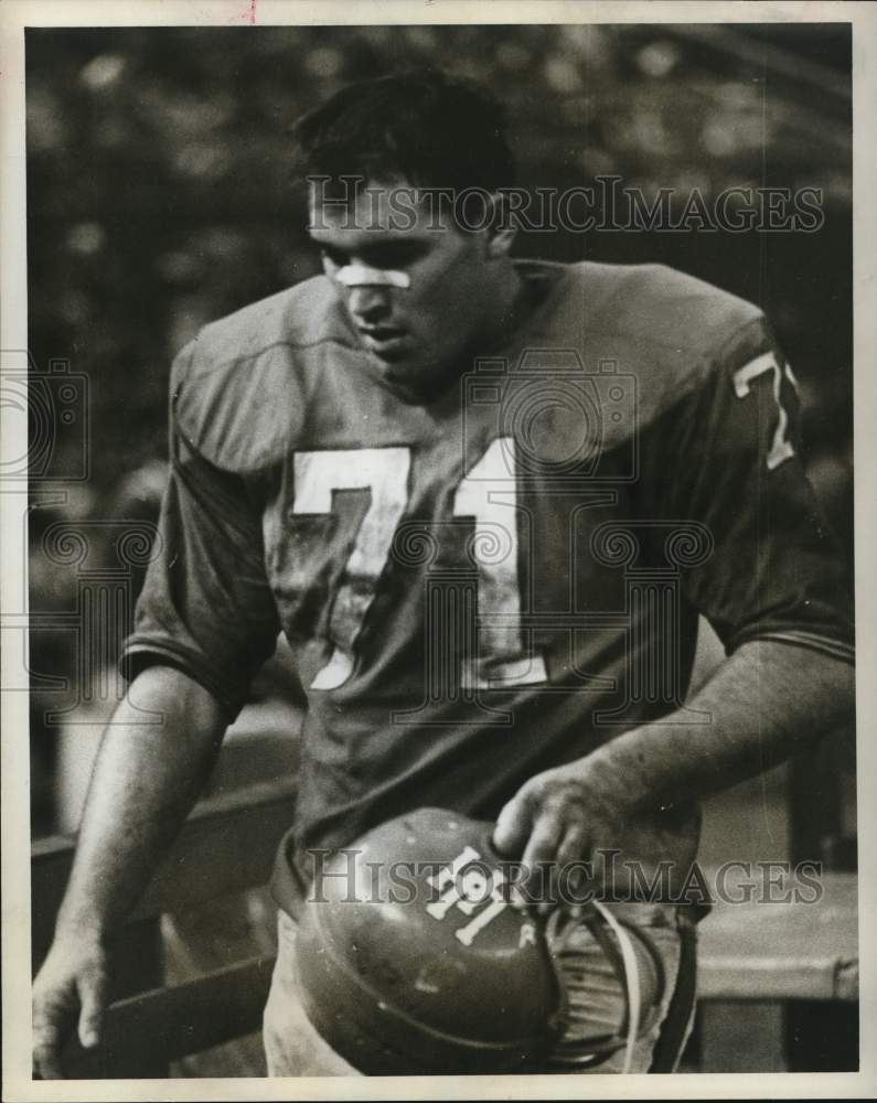 1966 Press Photo Paul Otis, University of Houston Football - hps13617- Historic Images