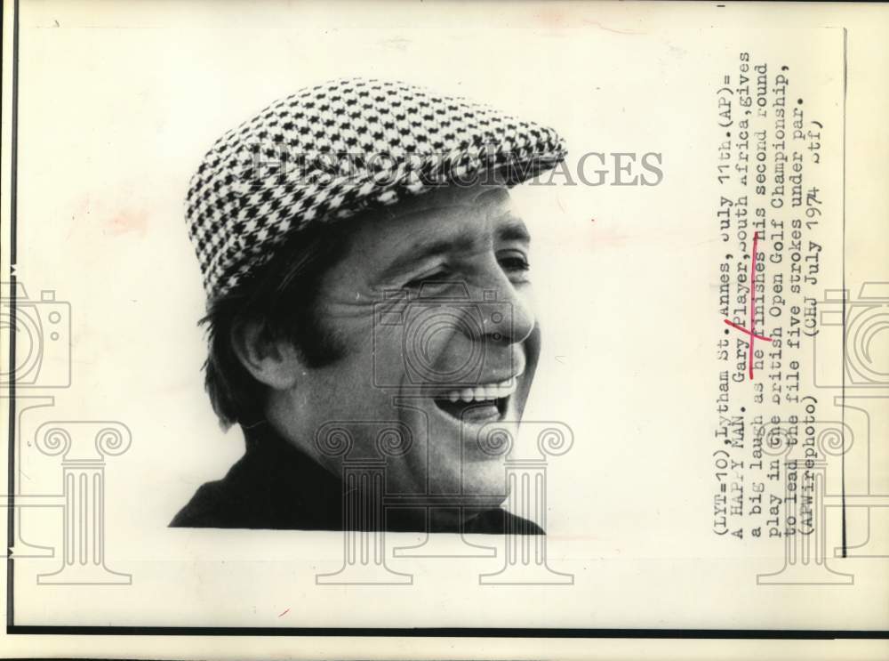 1974 Press Photo Gary Player, British Open Golf Championship in Lytham St. Annes- Historic Images