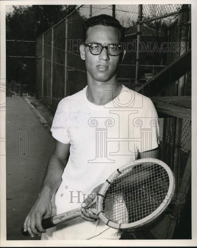 1956 Press Photo Charles (Charley) Russo, Texas Tennis Player - hps14248- Historic Images