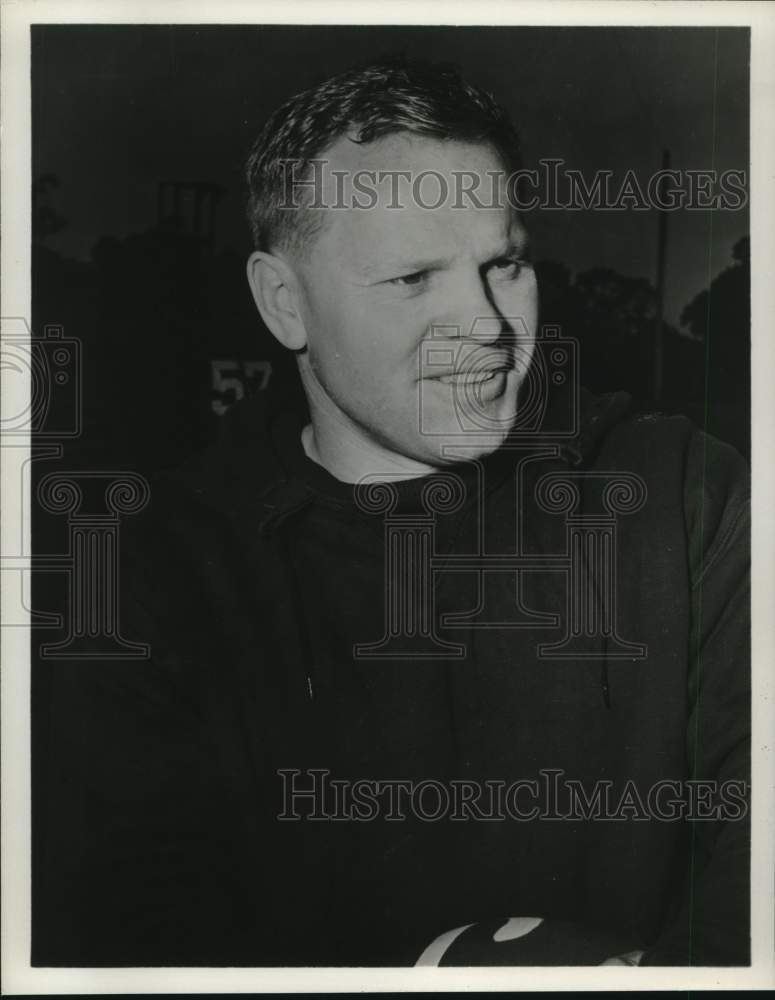 1958 Press Photo Football Charles A. (Chuck) Taylor. - hps14616- Historic Images