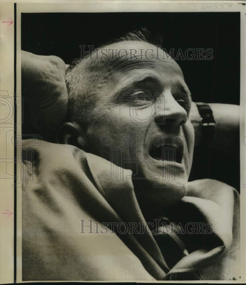 1965 Press Photo Michigan college basketball Dave Strack at Wichita State- Historic Images