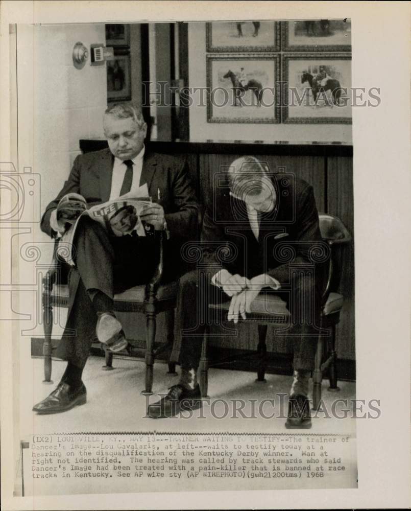 1968 Press Photo Horse trainer Lou Cavalaris in Louisville, Kentucky - hps16036- Historic Images