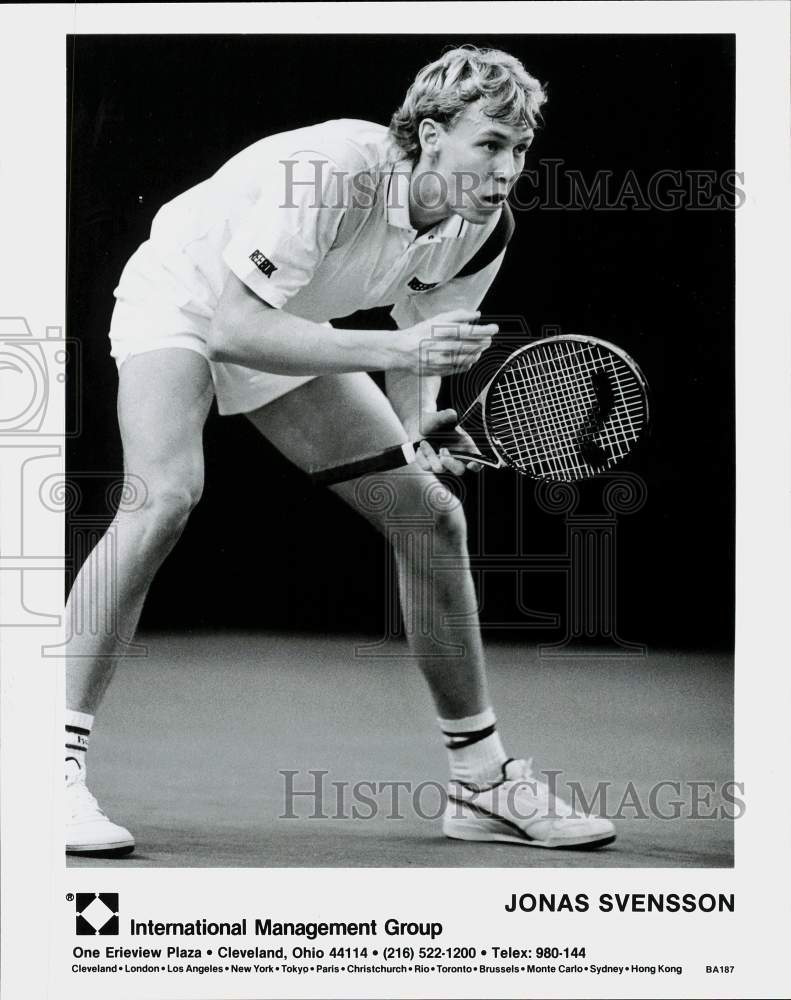 Press Photo Tennis player Jonas Svensson - hps16287- Historic Images