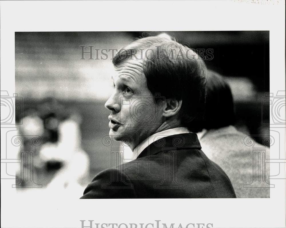 1983 Press Photo Rice University Basketball Tommy Suitts - hps16488- Historic Images