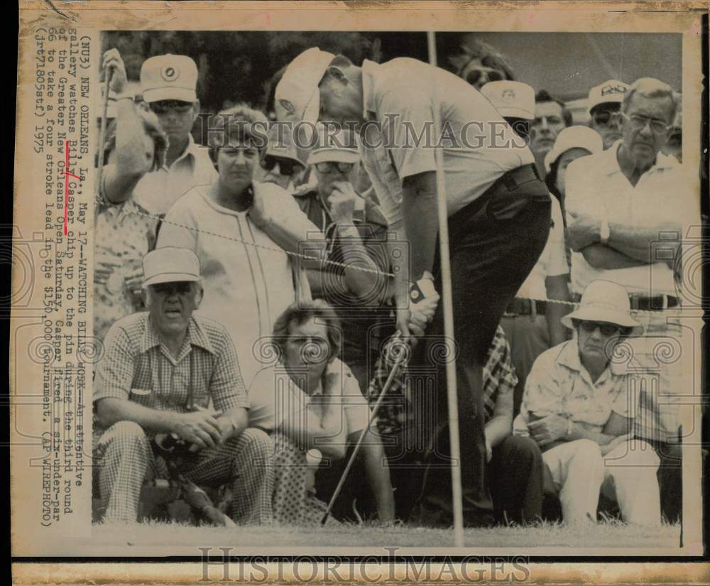 1975 Press Photo Golfer Billy Casper plays the Greater New Orleans Open- Historic Images