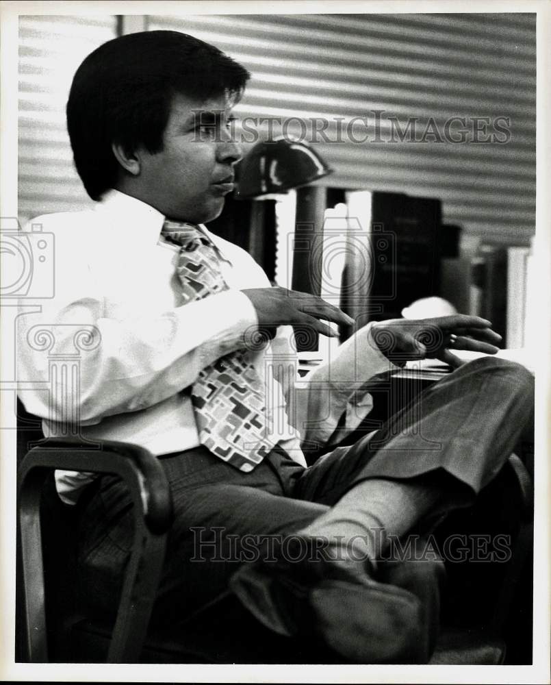 1971 Press Photo Johnny Mata of Harris County Community Action Association, TX- Historic Images