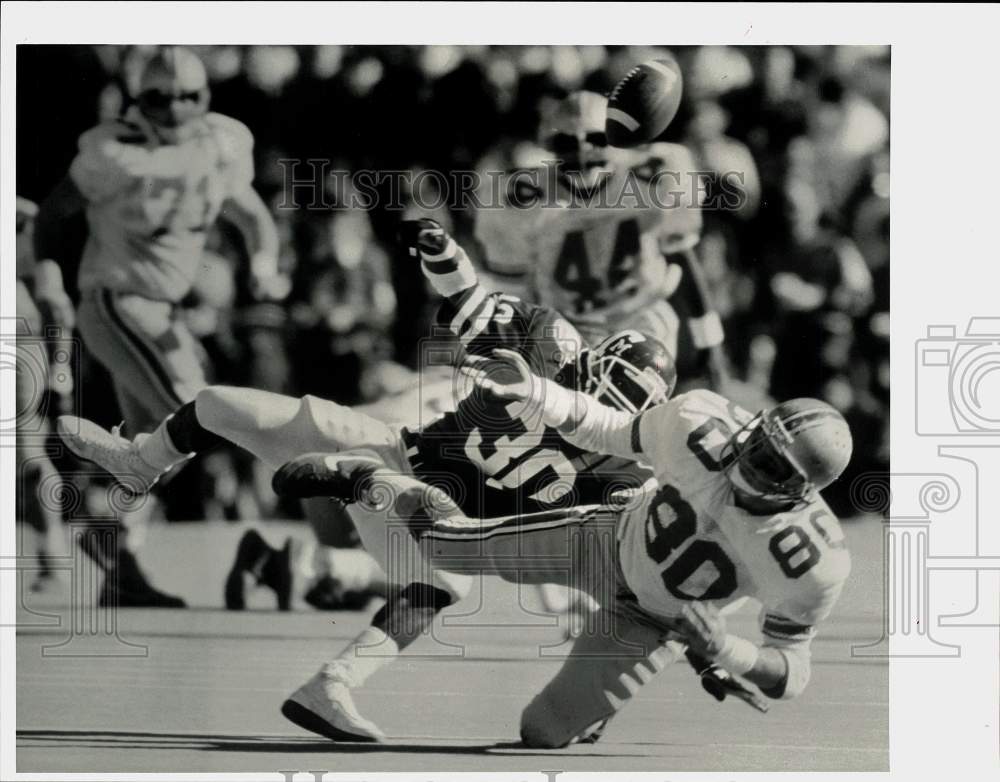 1987 Press Photo Ohio State and Texas A&amp;M play Cotton Bowl football - hps17136- Historic Images