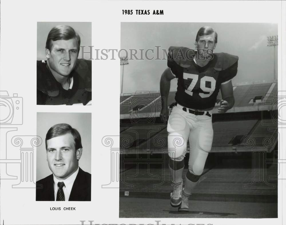 1985 Press Photo Texas A&M University Football Player Louis Cheek - hps17187- Historic Images