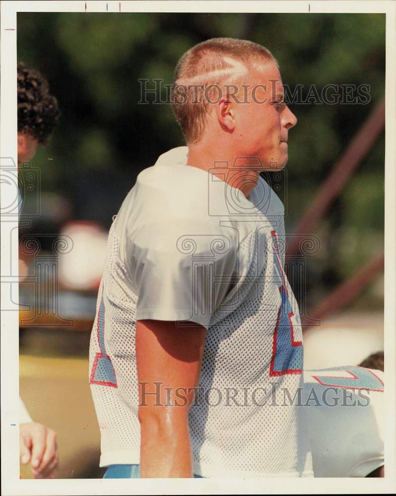 1988 Press Photo Houston Oilers Football Player Tracey Eaton - hps18702- Historic Images