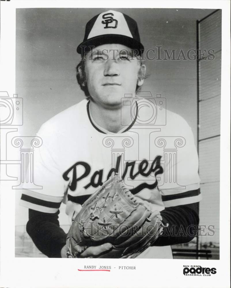 1975 Press Photo San Diego Padres baseball pitcher Randy Jones - hps18730- Historic Images