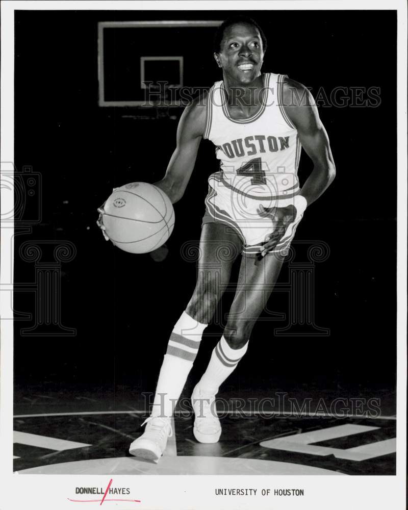 1974 Press Photo University of Houston Basketball Player Donnell Hayes- Historic Images