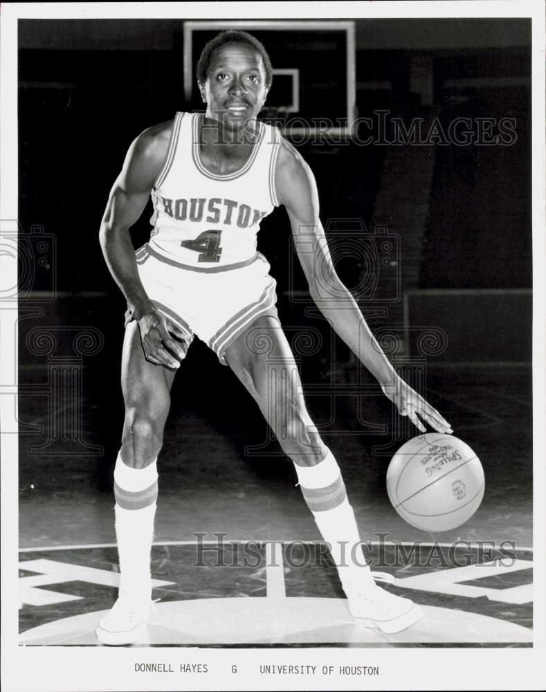 1973 Press Photo University of Houston Basketball Player Donnell Hayes- Historic Images