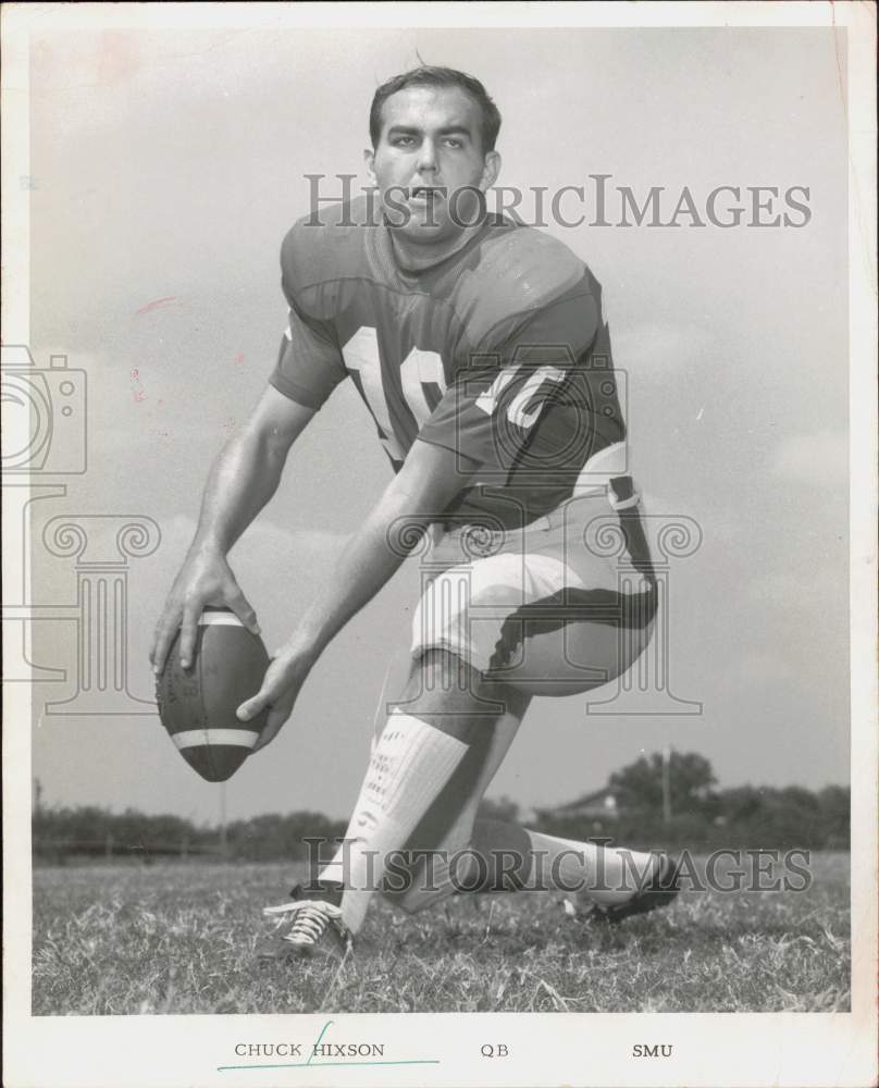 1968 Press Photo Southern Methodist college football player Chuck Hixson- Historic Images